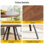 VARENO Runder Esstisch 80ø – Bild 8