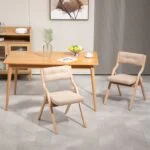 Klappstühle Set mit Polster – Gepolstert & Holz – Bild 9