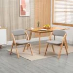 Klappstühle Set mit Polster  – Buchenholz – Bild 14