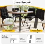 VARENO Runder Esstisch 80ø – Bild 10