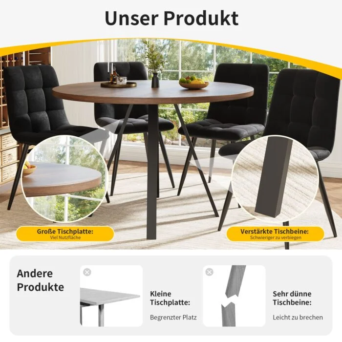 VARENO Runder Esstisch 80ø – Bild 10
