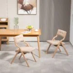 Klappstühle Set mit Polster – Gepolstert & Holz – Bild 7