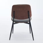 ELVA stühle Set – Walnuss Rückenlehne & Kunstleder Sitz – Bild 9