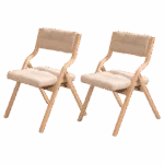 Klappstühle Set mit Polster – Gepolstert & Holz – Bild 4