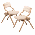 Klappstühle Set mit Polster – Gepolstert & Holz – Bild 6