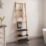LIVI Bambus Garderobe mit Schuhregal
