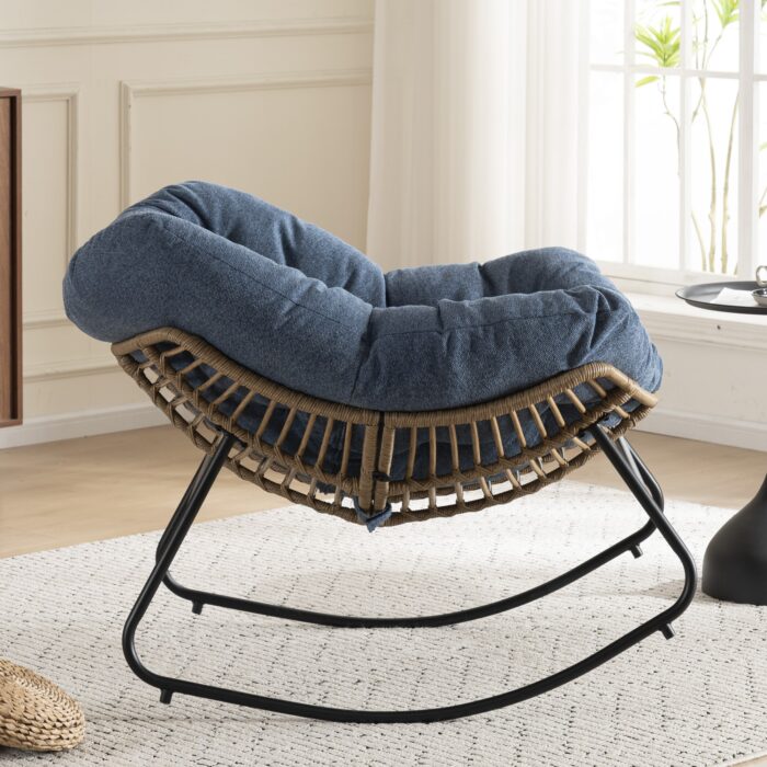 LUNA SCHAUKELSESSEL | CHENILLE + METALLGESTELL – Bild 5