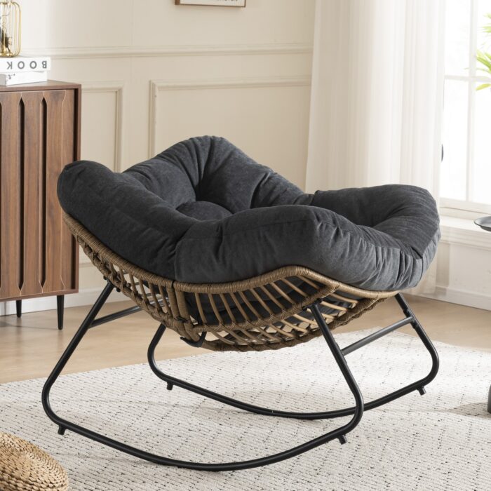 LUNA SCHAUKELSESSEL | CHENILLE + METALLGESTELL – Bild 9