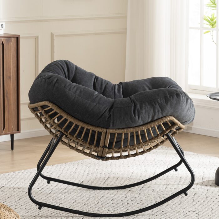 LUNA SCHAUKELSESSEL | CHENILLE + METALLGESTELL – Bild 10