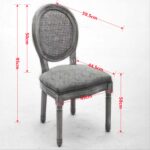 MIRA ESSZIMMERSTUHL | RATTAN FABRIC + WEICHE POLSTERUNG – Bild 2