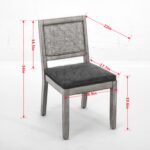 MIRA ESSZIMMERSTUHL | RATTAN FABRIC + WEICHE POLSTERUNG – Bild 4