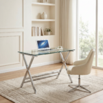 Schreibtisch NORA | Glas + robuste Tischplatte – Bild 7