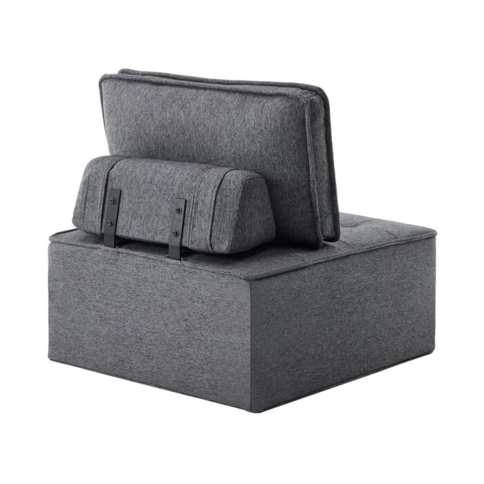 MODULA LOUNGESESSEL | LEINENSTOFF + SPERRHOLZ – Bild 4
