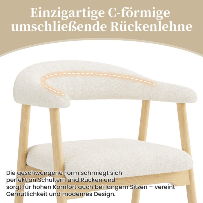VELA STUHL | HOLZ + WEICHE POLSTERUNG – Bild 2