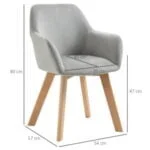 SOLA STUHL | POLYESTER + WEICHE POLSTERUNG – Bild 7