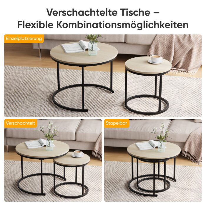 MILA COUCHTISCH | METALL + METALLGESTELL – Bild 6