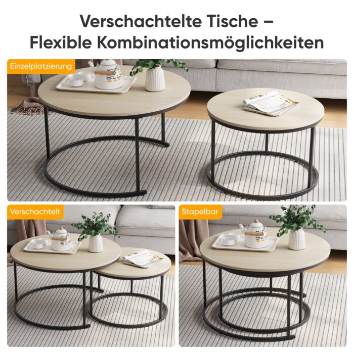 MILA COUCHTISCH | METALL + METALLGESTELL – Bild 12