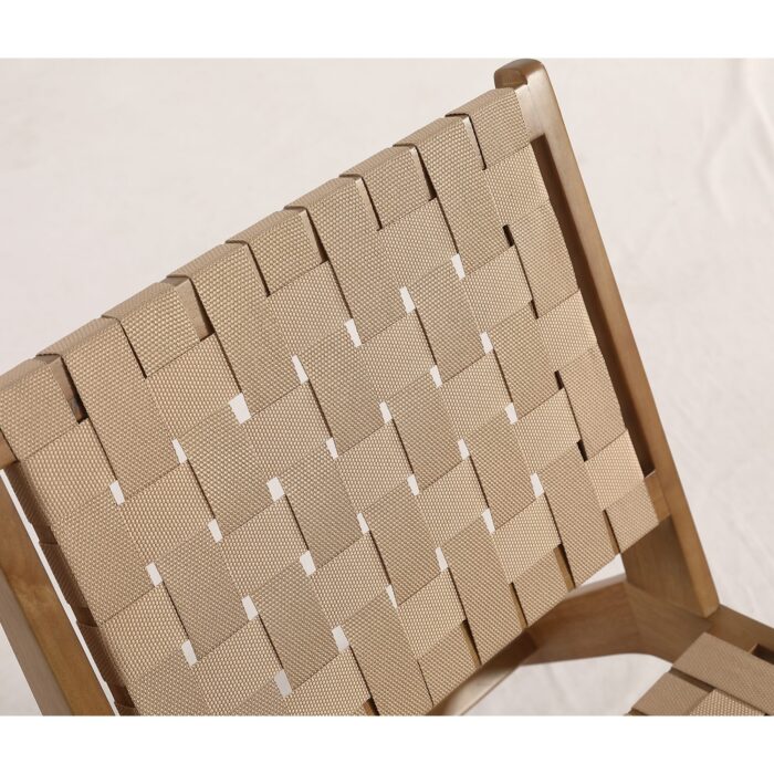 Loungesessel ZSH009 / ZSH010 – Buchenholz & Gurtgeflecht – Bild 8
