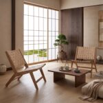 Loungesessel ZSH009 / ZSH010 – Buchenholz & Gurtgeflecht – Bild 16