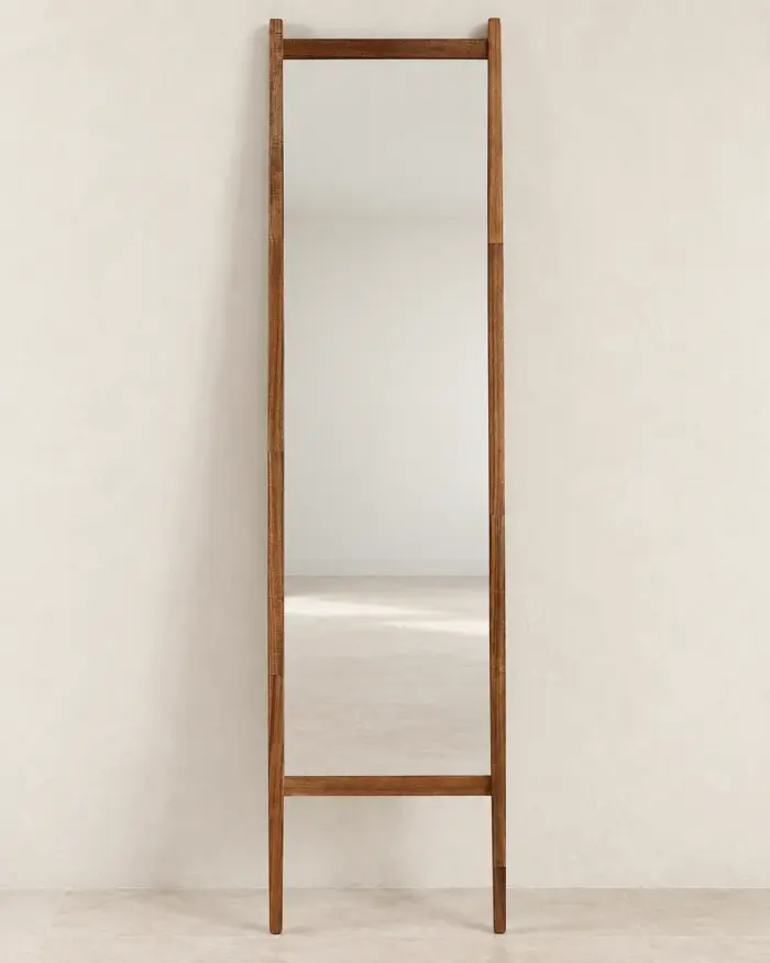 Ganzkörperspiegel / Standspiegel aus Akazienholz, 175 cm – SW050 – Bild 2